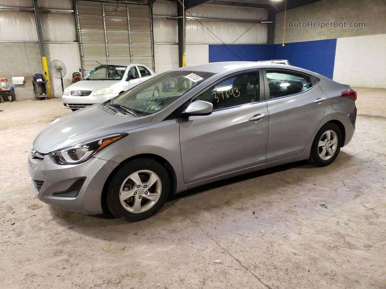 2014 Hyundai Elantra Se Gray vin: KMHDH4AE8EU211857