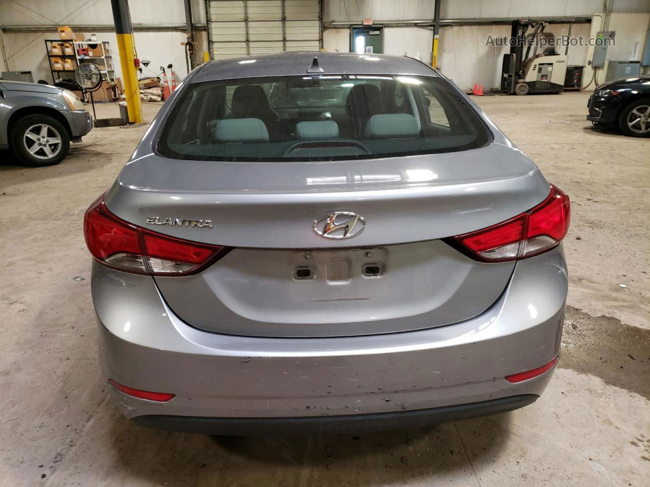 2014 Hyundai Elantra Se Gray vin: KMHDH4AE8EU211857