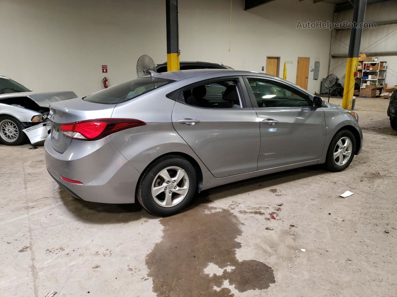 2014 Hyundai Elantra Se Gray vin: KMHDH4AE8EU211857