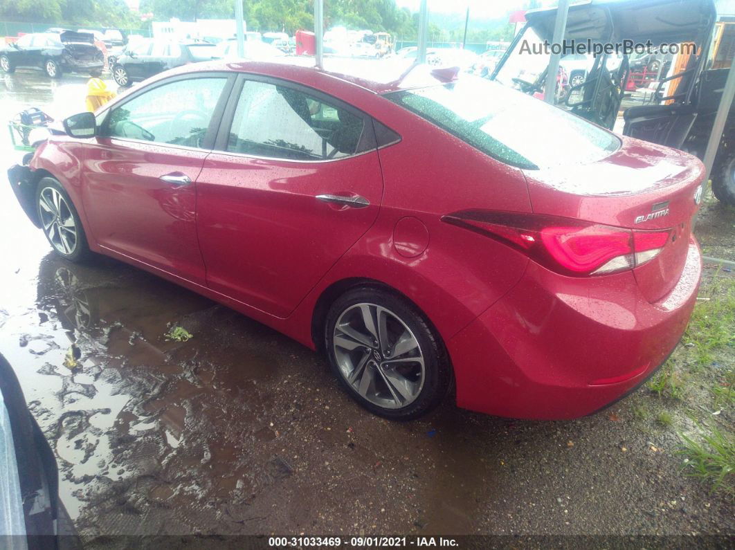 2015 Hyundai Elantra Limited Красный vin: KMHDH4AE8FU362067