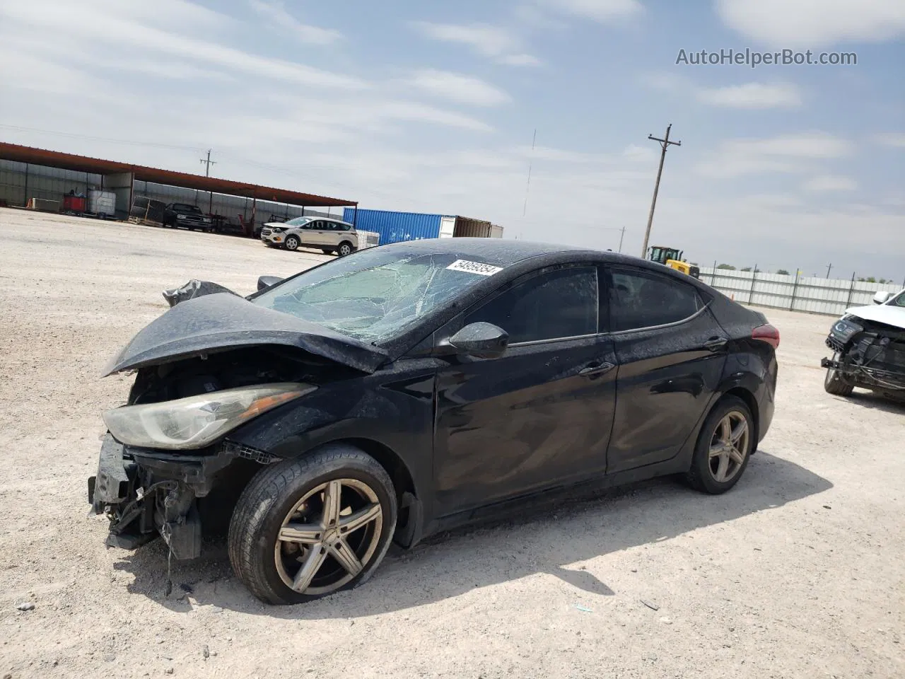 2016 Hyundai Elantra Se Black vin: KMHDH4AE8GU479374