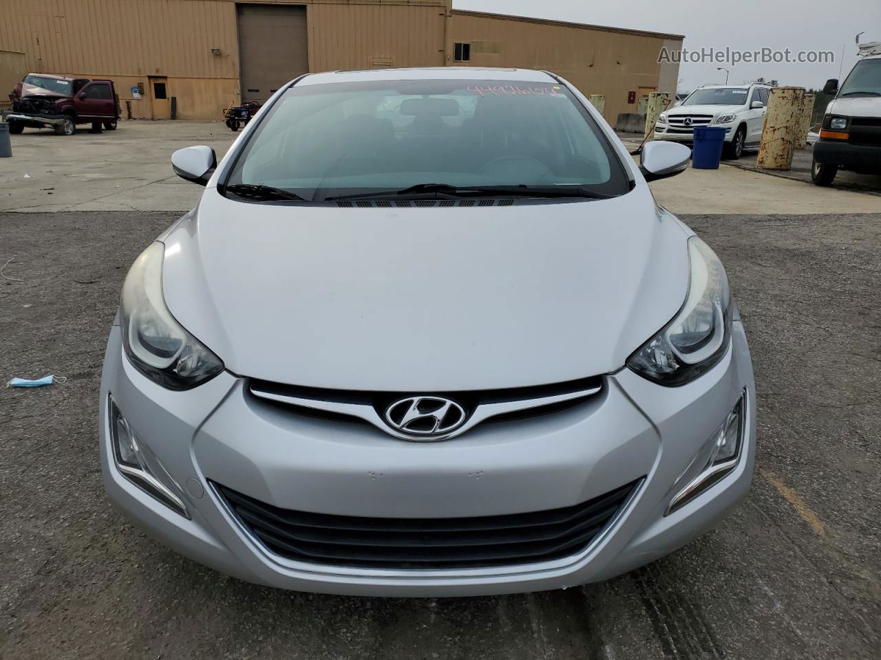 2016 Hyundai Elantra Se Серебряный vin: KMHDH4AE8GU490567