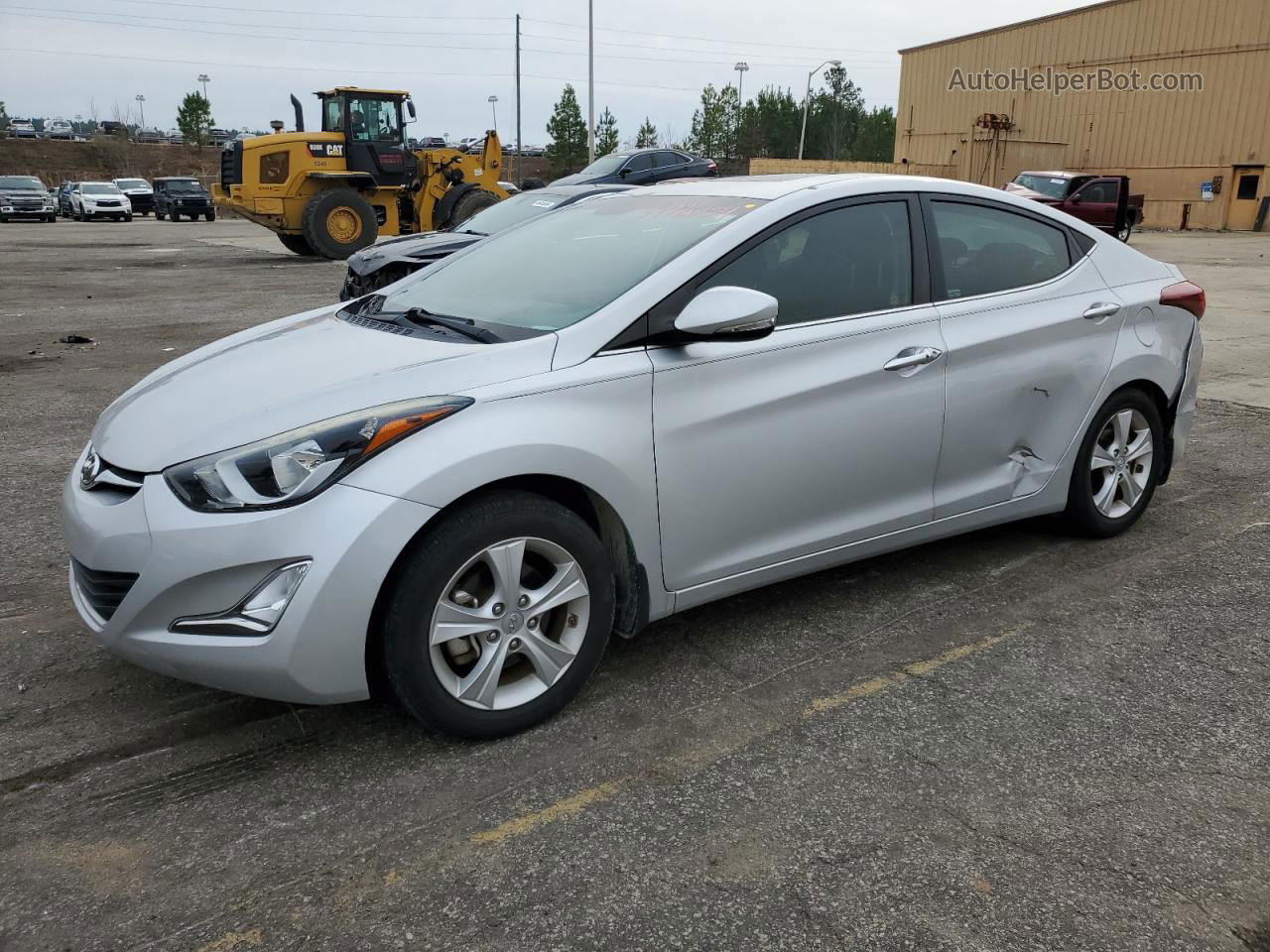 2016 Hyundai Elantra Se Серебряный vin: KMHDH4AE8GU490567