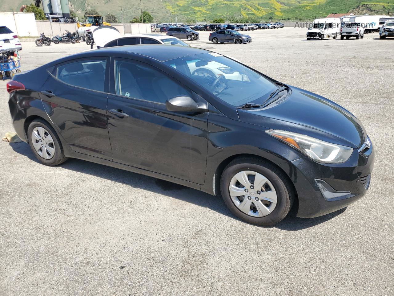 2016 Hyundai Elantra Se Black vin: KMHDH4AE8GU529951