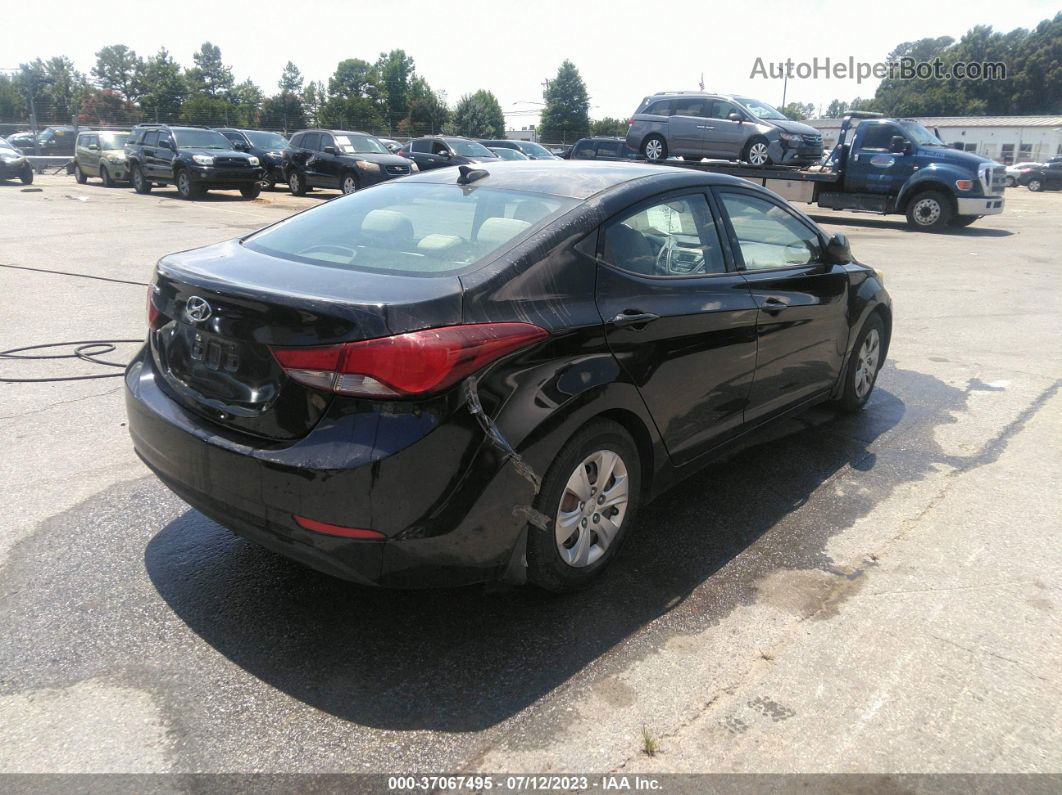 2016 Hyundai Elantra Se Black vin: KMHDH4AE8GU581659