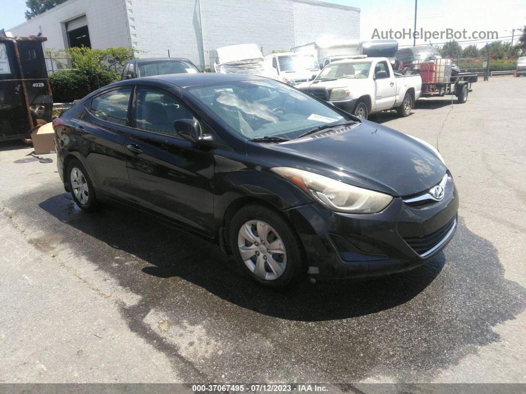 2016 Hyundai Elantra Se Black vin: KMHDH4AE8GU581659