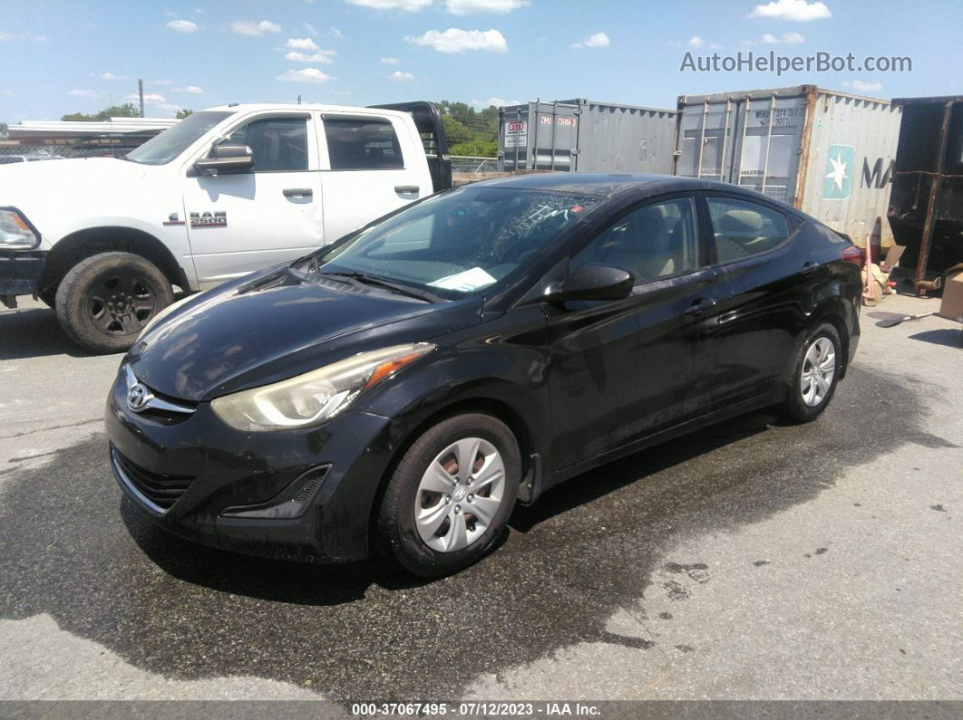 2016 Hyundai Elantra Se Black vin: KMHDH4AE8GU581659