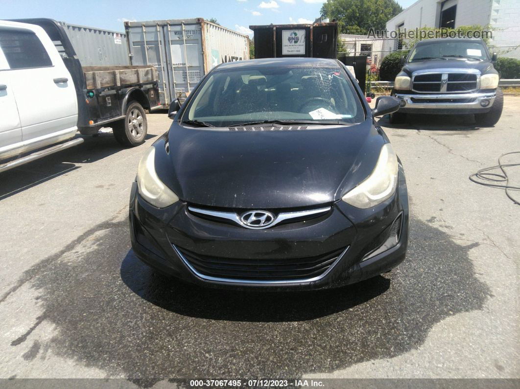 2016 Hyundai Elantra Se Black vin: KMHDH4AE8GU581659