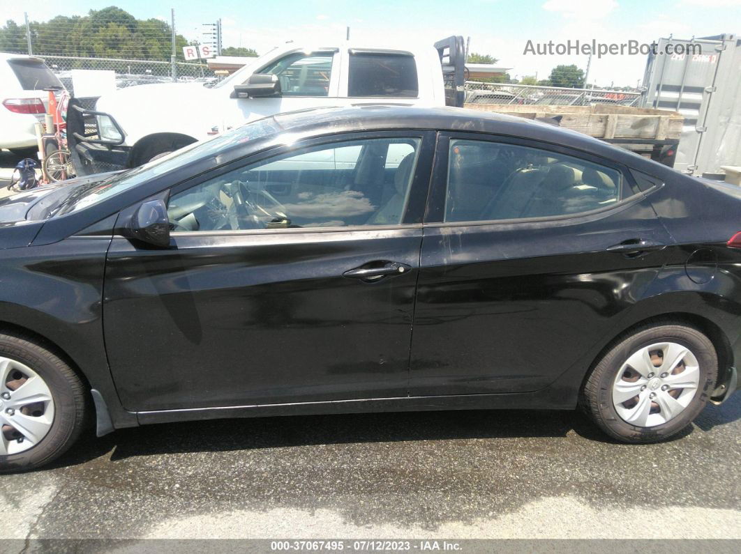 2016 Hyundai Elantra Se Black vin: KMHDH4AE8GU581659