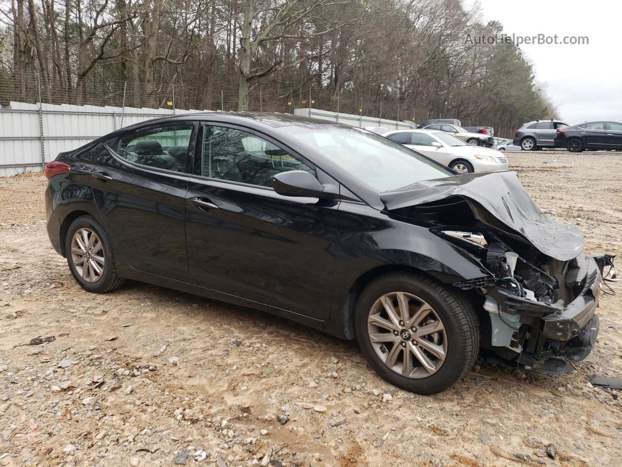 2016 Hyundai Elantra Se Black vin: KMHDH4AE8GU601909