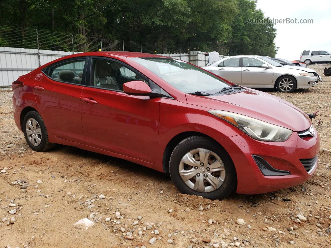 2016 Hyundai Elantra Se Red vin: KMHDH4AE8GU619620