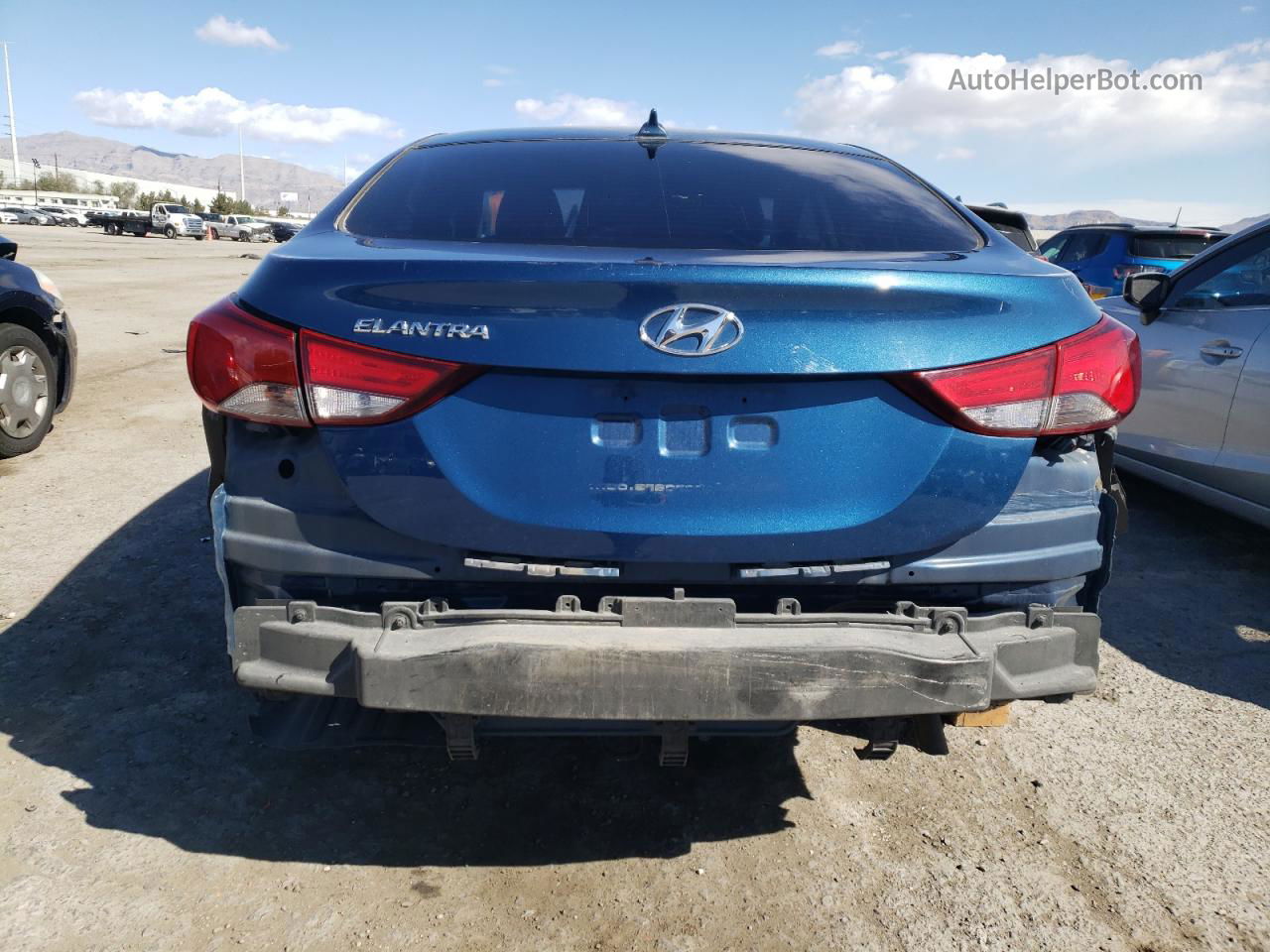 2016 Hyundai Elantra Se Синий vin: KMHDH4AE8GU643612