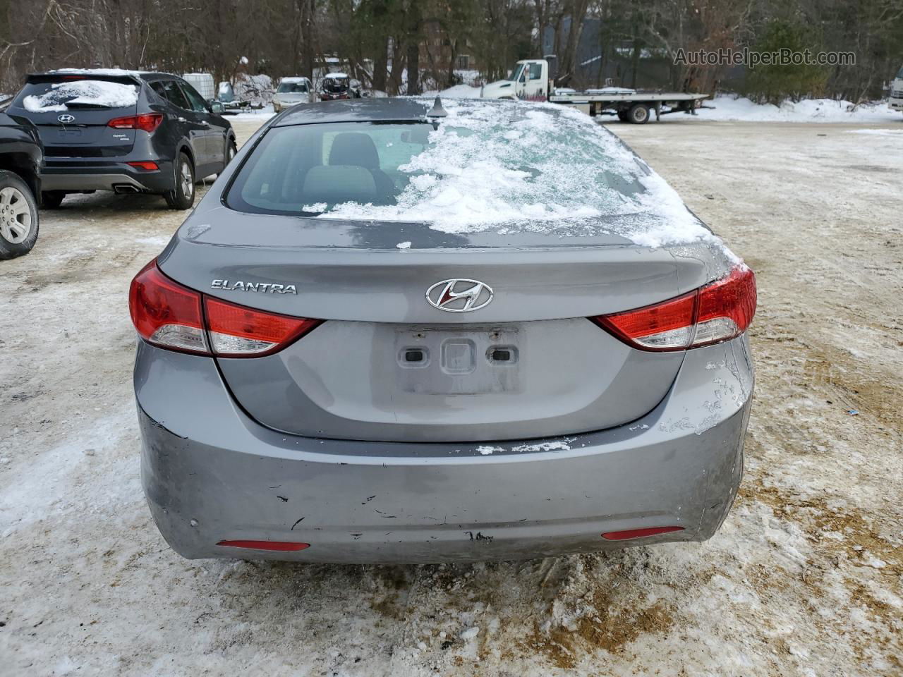 2011 Hyundai Elantra Gls Gray vin: KMHDH4AE9BU082734