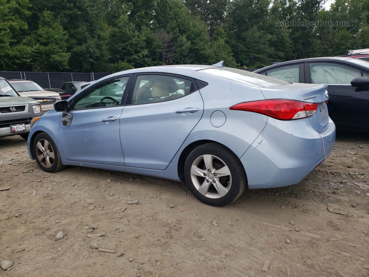 2011 Hyundai Elantra Gls Blue vin: KMHDH4AE9BU093622