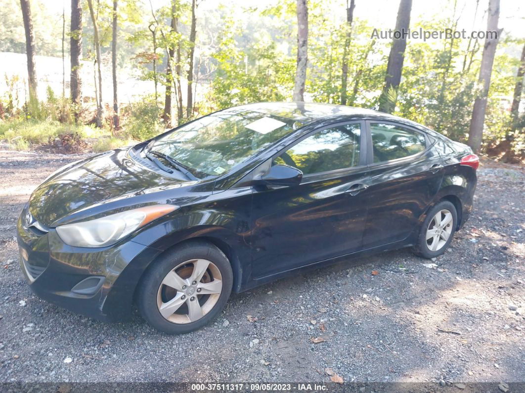 2011 Hyundai Elantra Gls Black vin: KMHDH4AE9BU107034