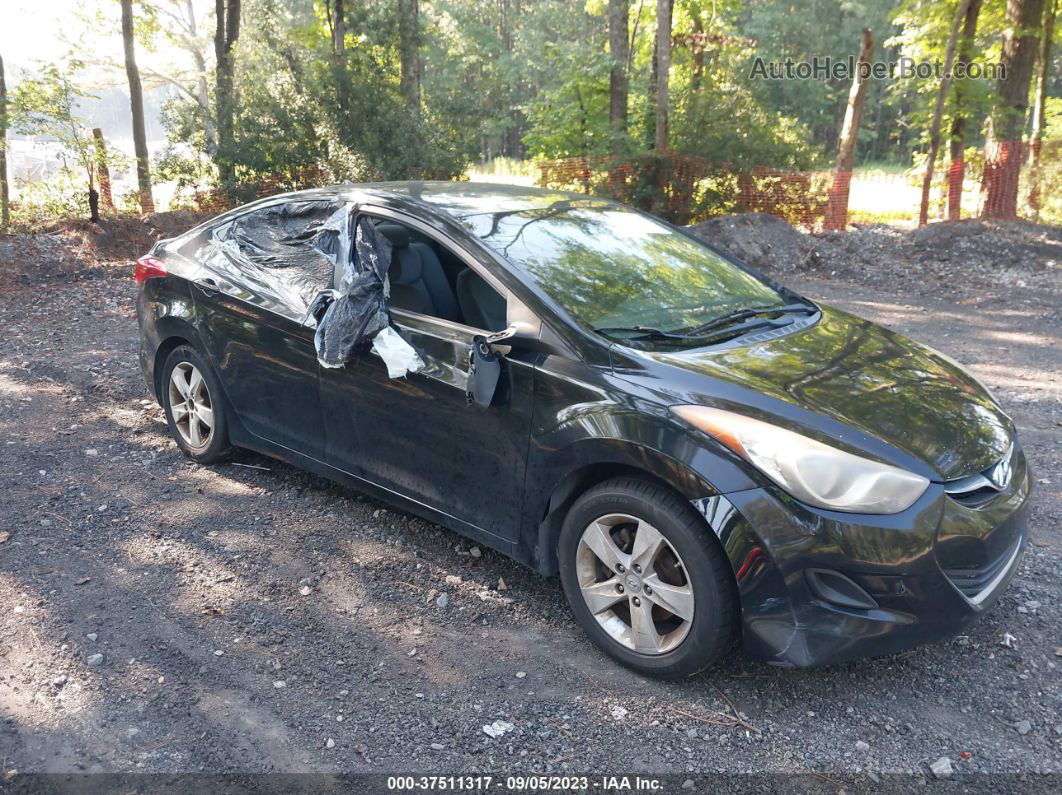 2011 Hyundai Elantra Gls Black vin: KMHDH4AE9BU107034