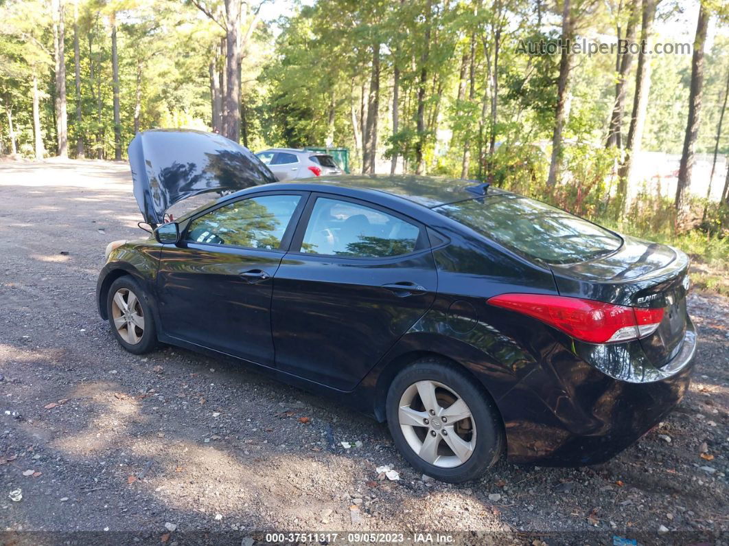 2011 Hyundai Elantra Gls Black vin: KMHDH4AE9BU107034