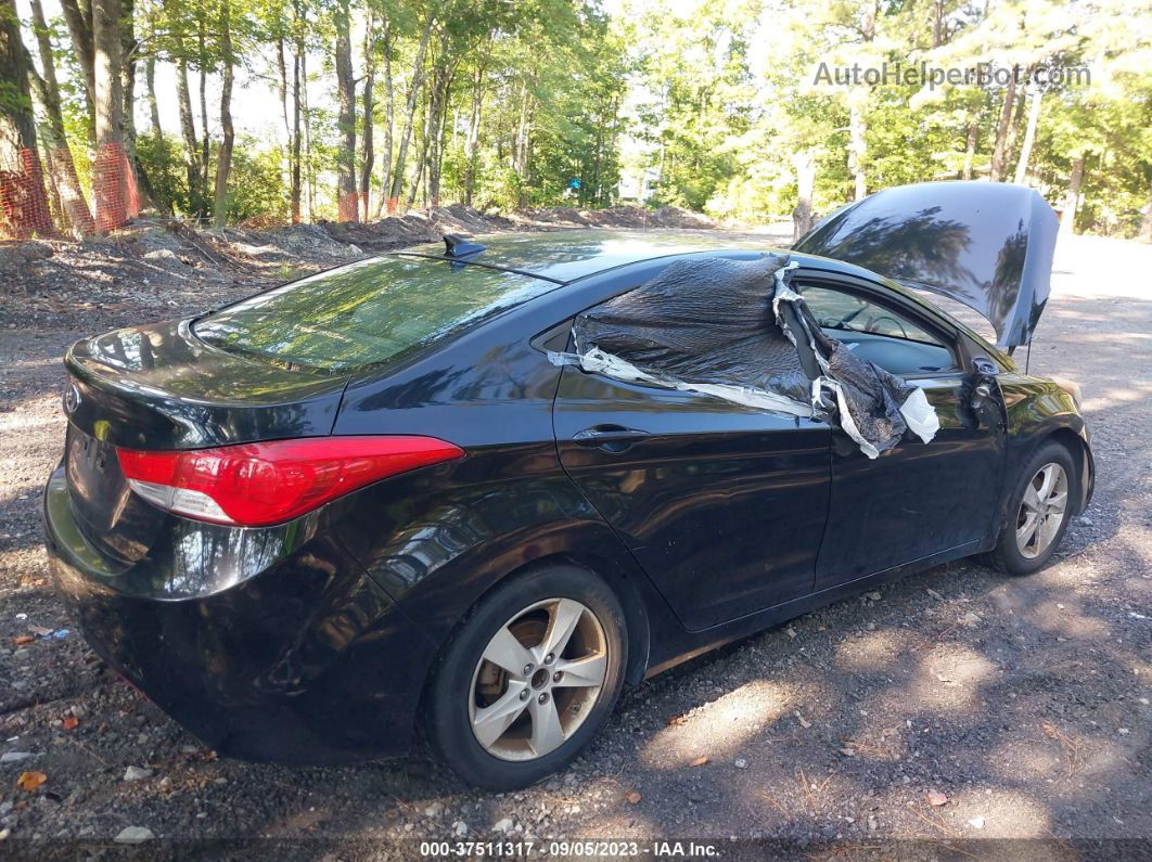 2011 Hyundai Elantra Gls Black vin: KMHDH4AE9BU107034