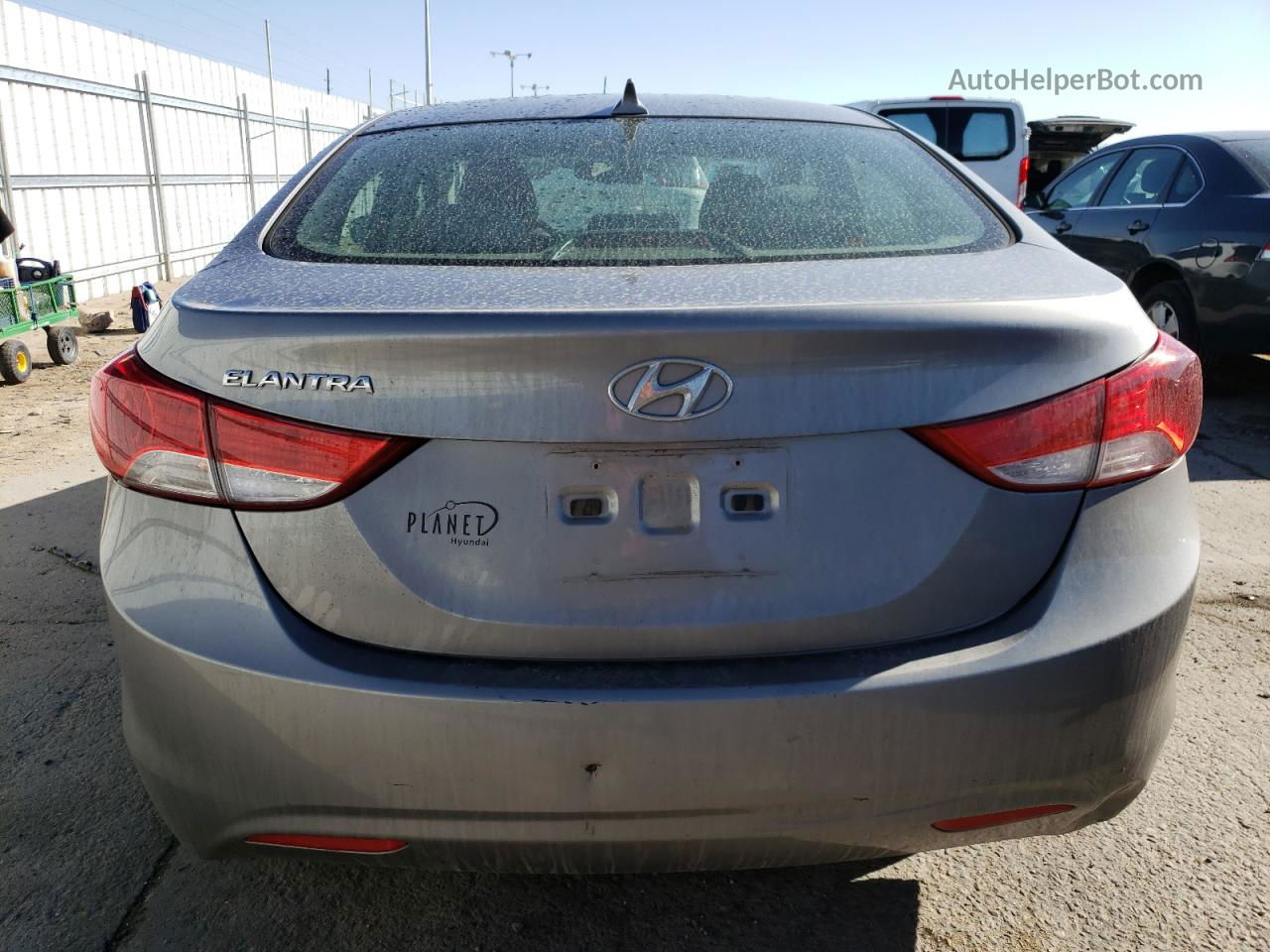 2011 Hyundai Elantra Gls Gray vin: KMHDH4AE9BU112475