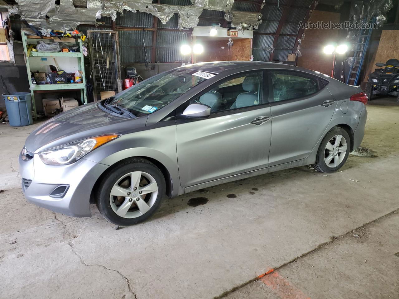 2011 Hyundai Elantra Gls Gray vin: KMHDH4AE9BU112878