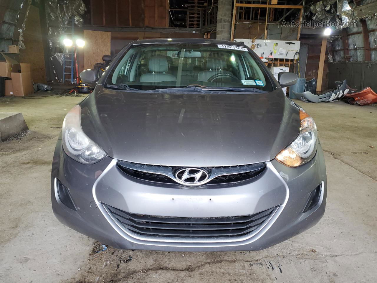 2011 Hyundai Elantra Gls Gray vin: KMHDH4AE9BU112878