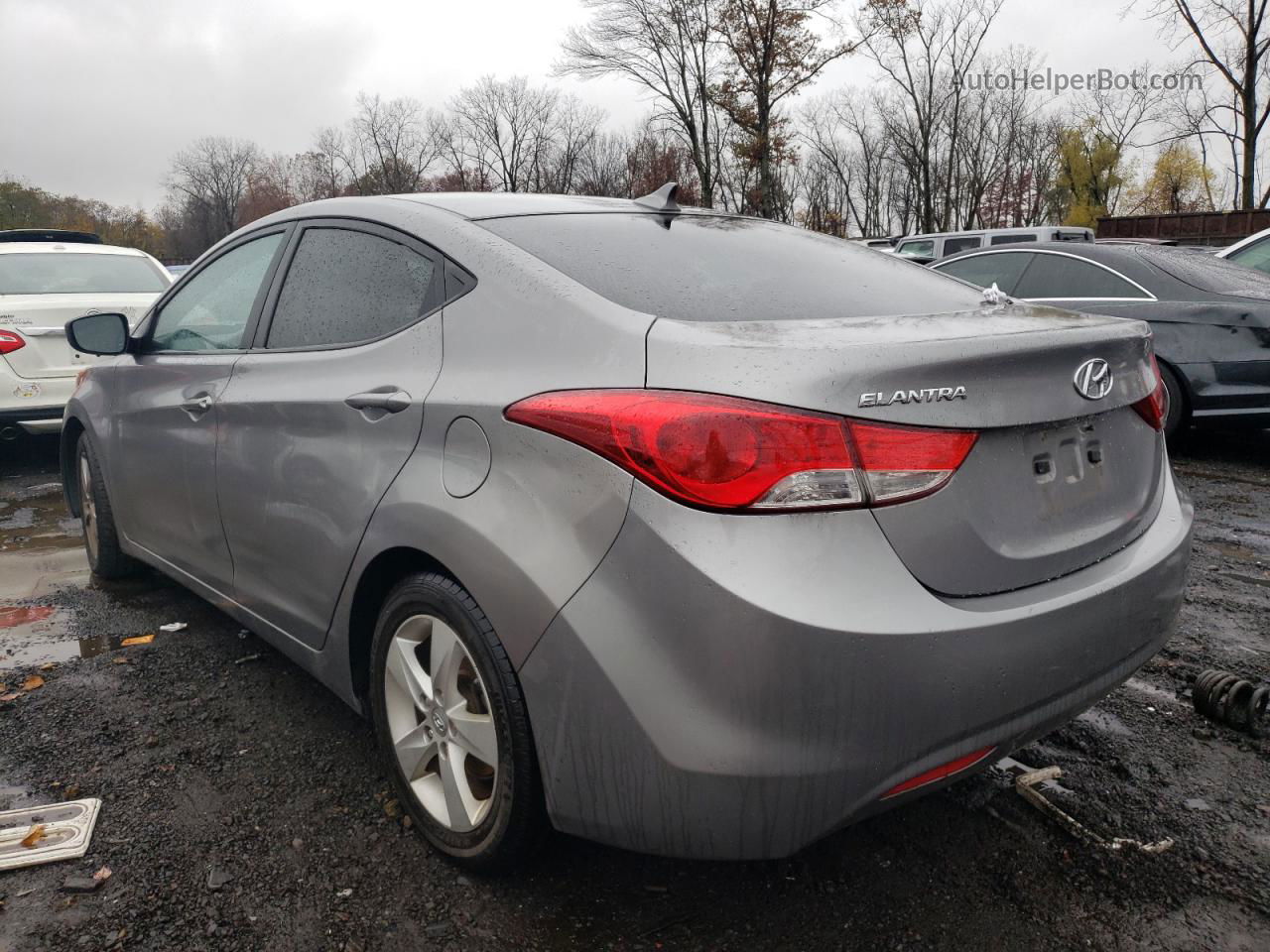 2011 Hyundai Elantra Gls Gray vin: KMHDH4AE9BU112931