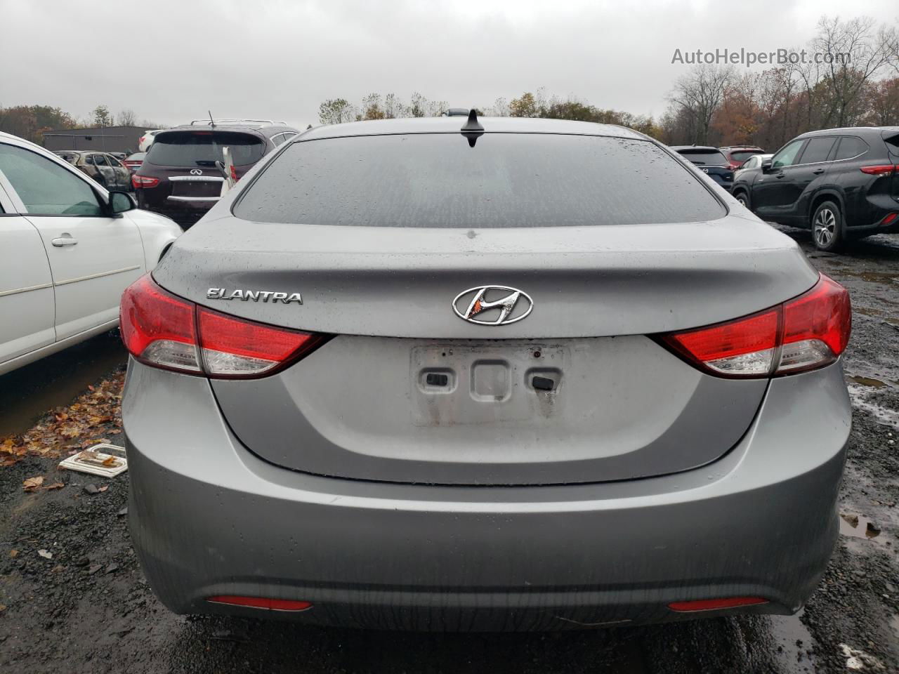 2011 Hyundai Elantra Gls Gray vin: KMHDH4AE9BU112931