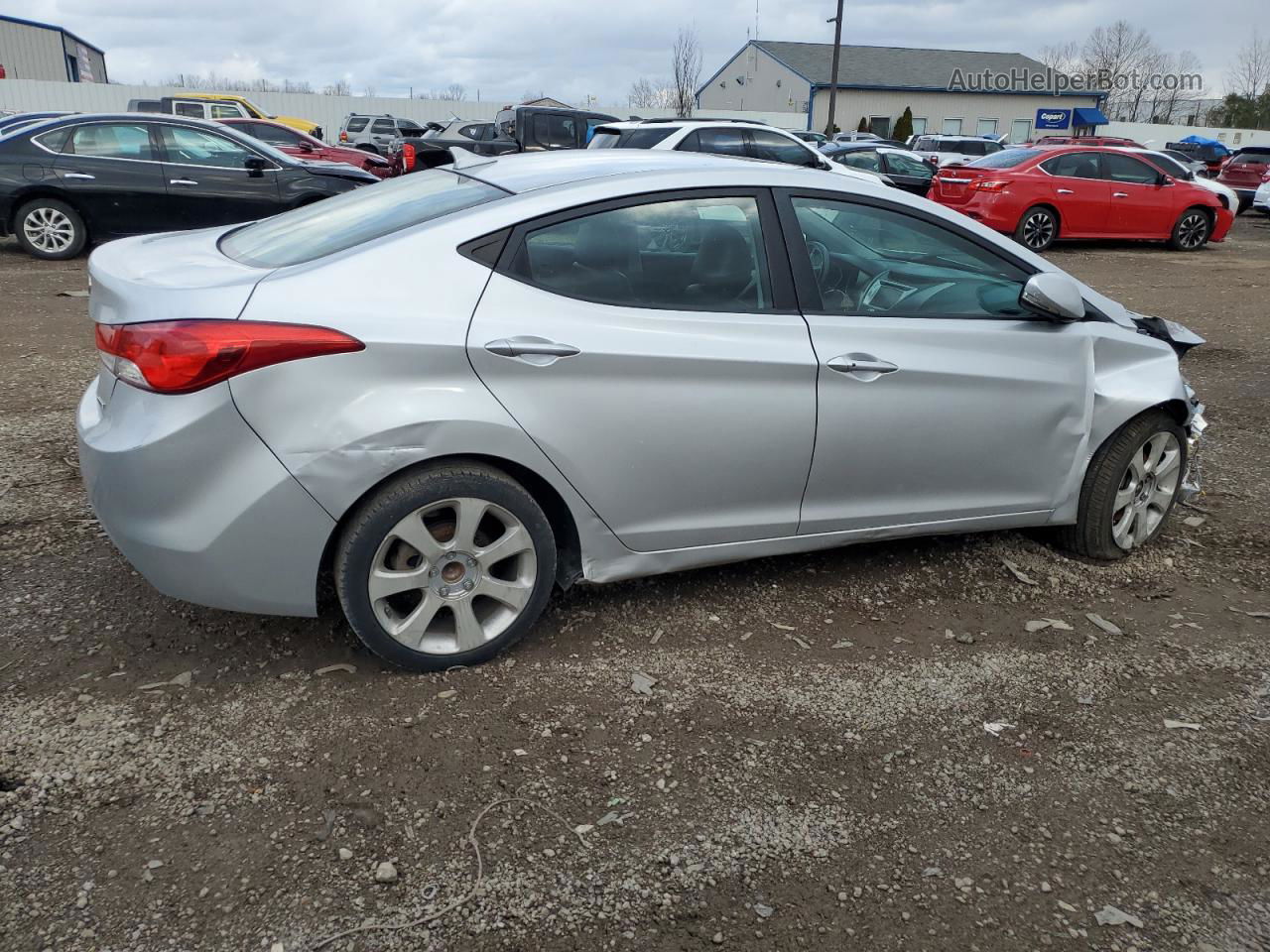 2011 Hyundai Elantra Gls Silver vin: KMHDH4AE9BU137991