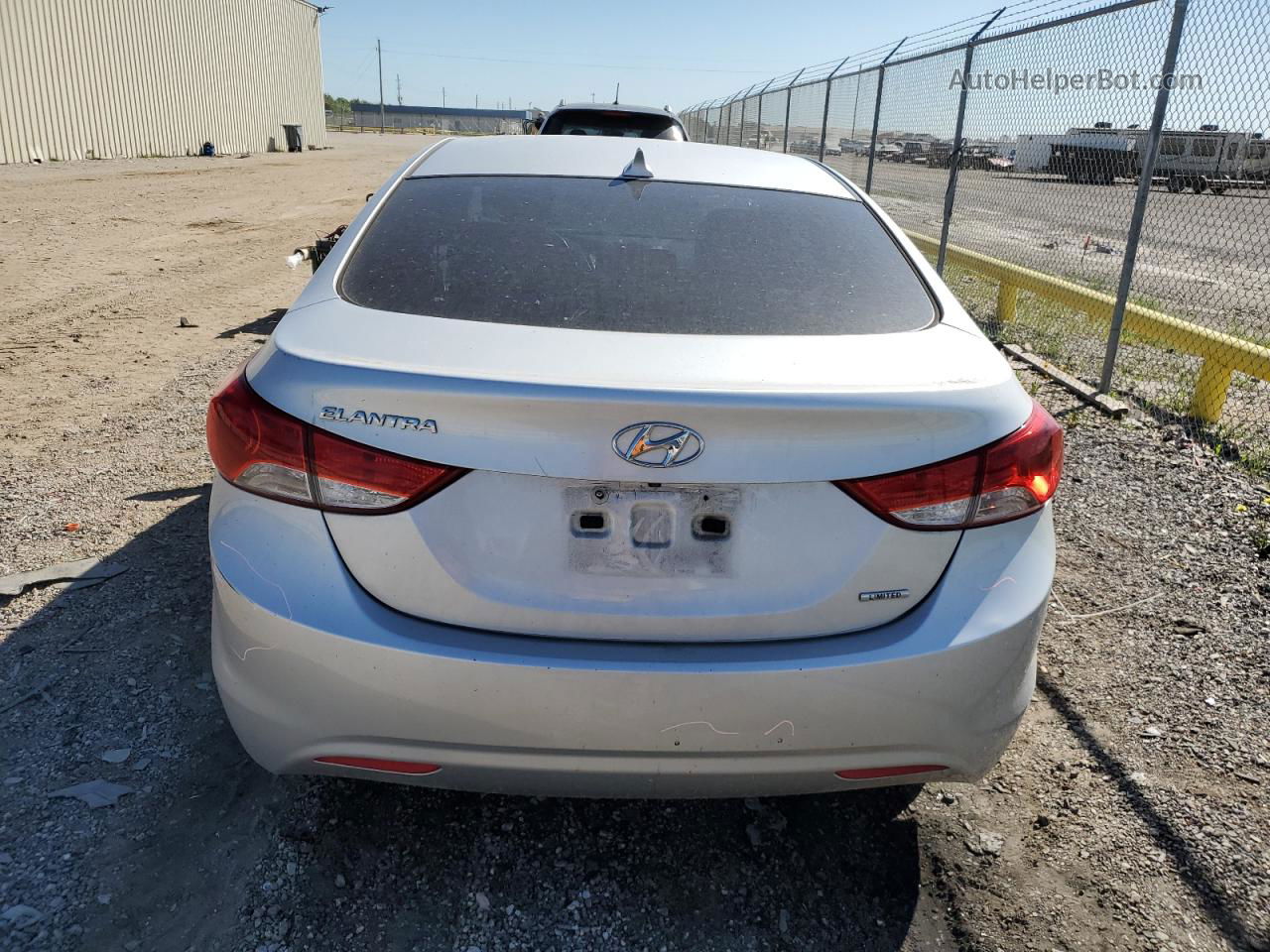 2011 Hyundai Elantra Gls Silver vin: KMHDH4AE9BU140258