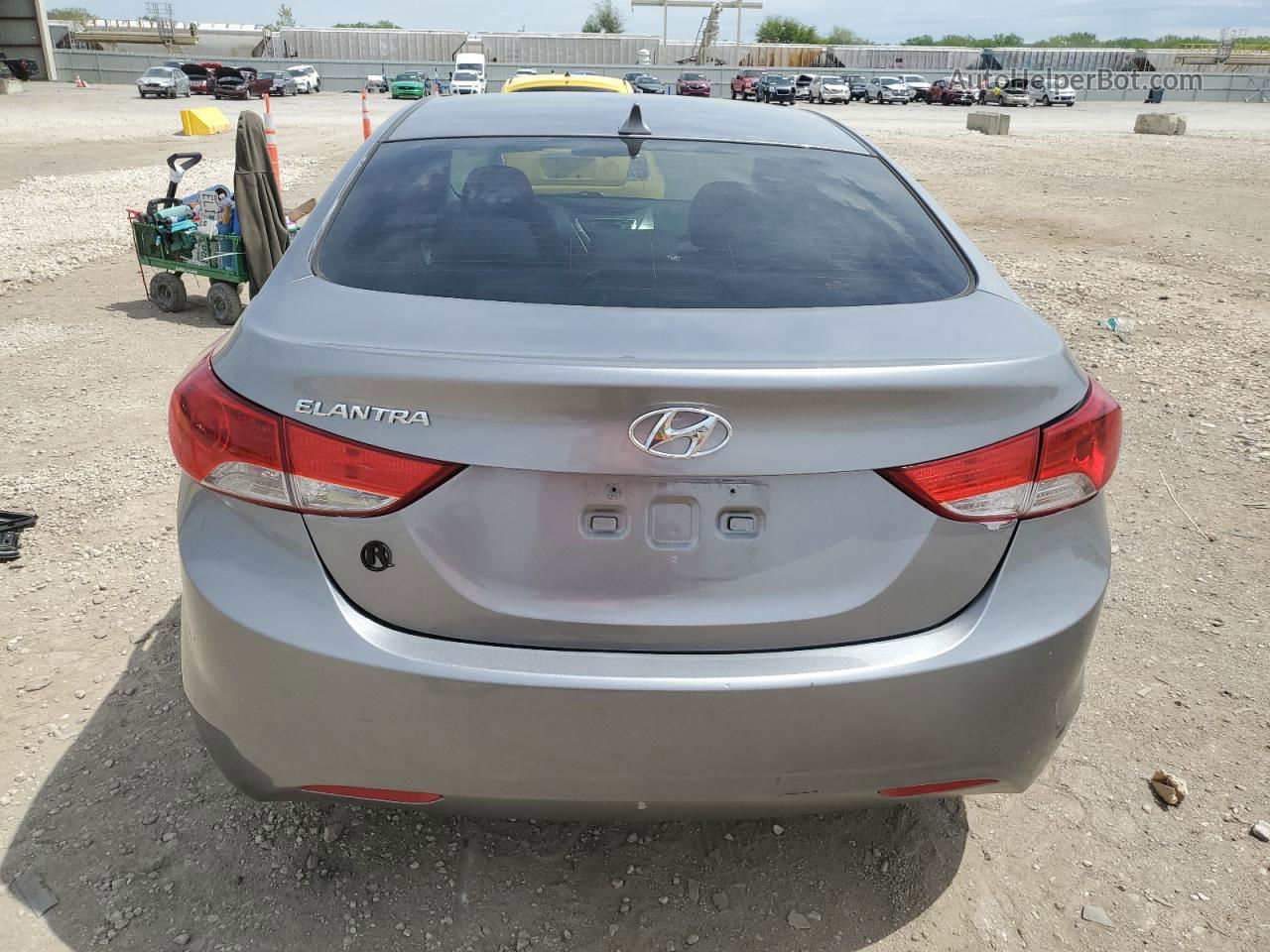 2011 Hyundai Elantra Gls Gray vin: KMHDH4AE9BU147890