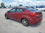 2011 Hyundai Elantra Gls Красный vin: KMHDH4AE9BU148327