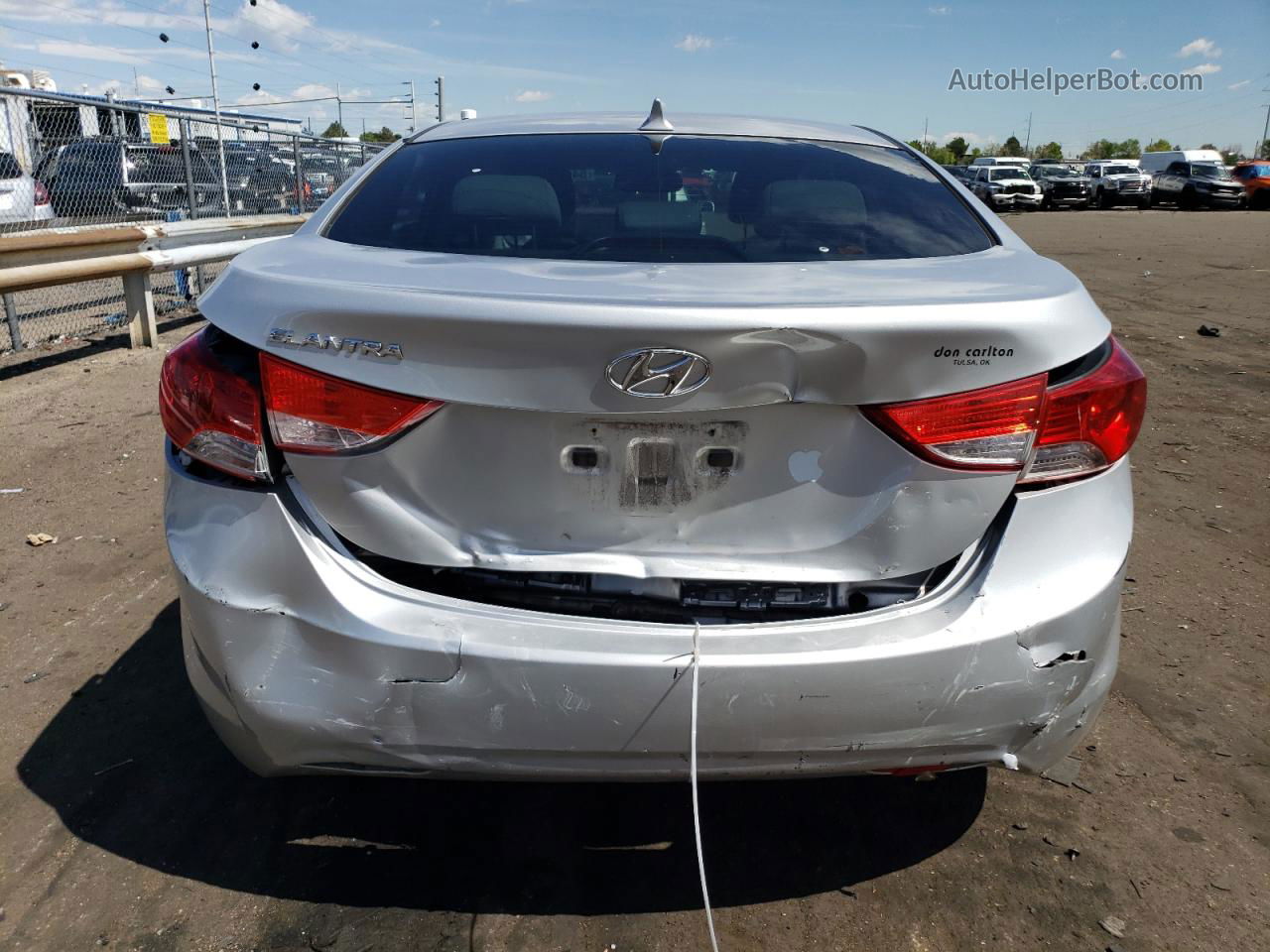 2012 Hyundai Elantra Gls Silver vin: KMHDH4AE9CU208253