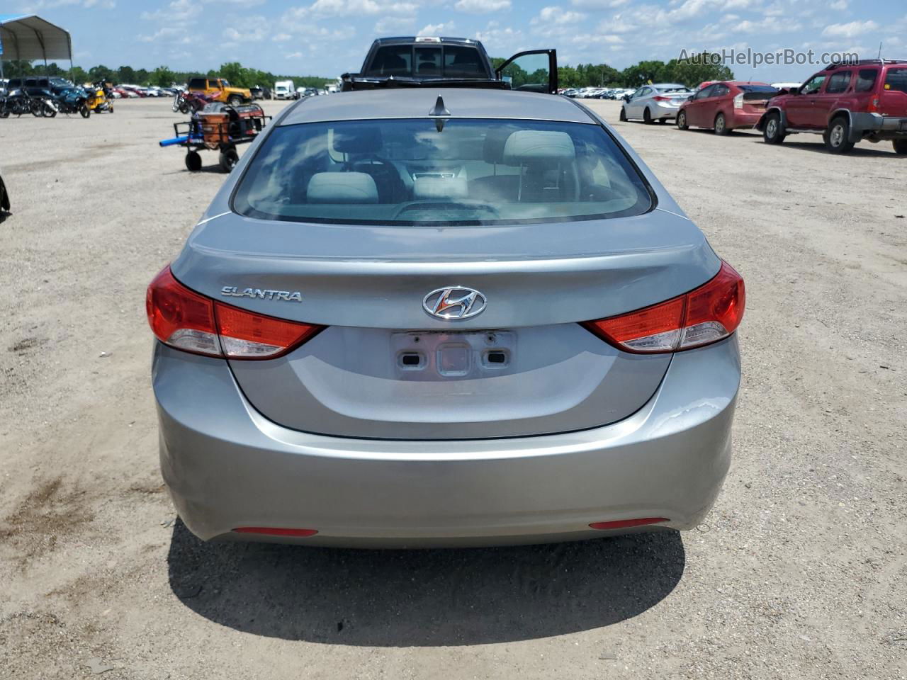 2012 Hyundai Elantra Gls Silver vin: KMHDH4AE9CU306215