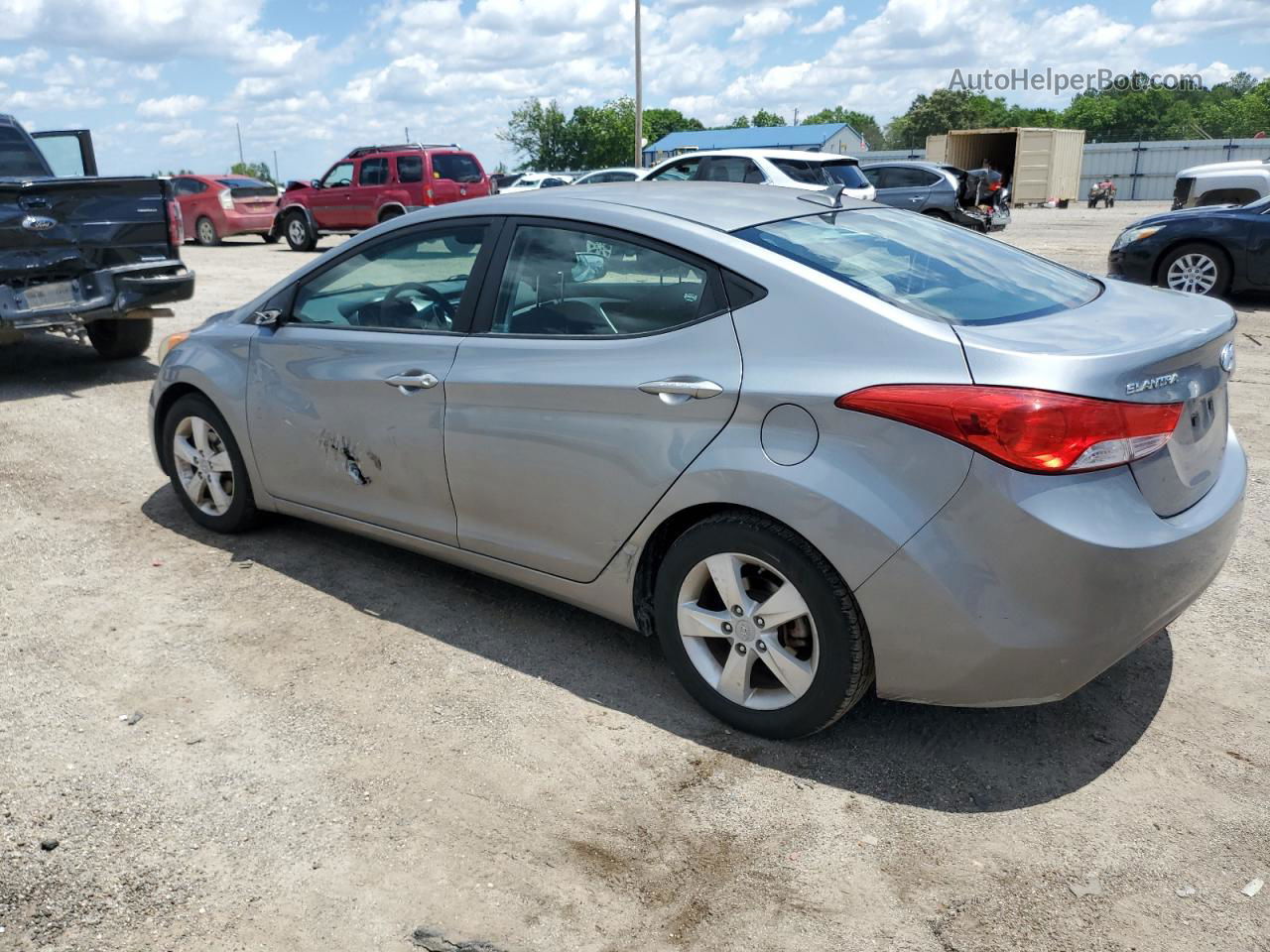 2012 Hyundai Elantra Gls Silver vin: KMHDH4AE9CU306215