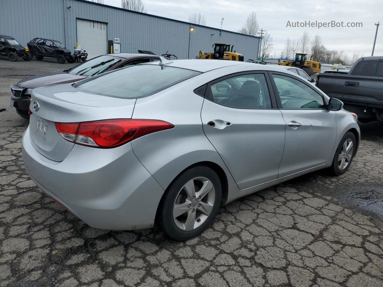 2012 Hyundai Elantra Gls Silver vin: KMHDH4AE9CU313794