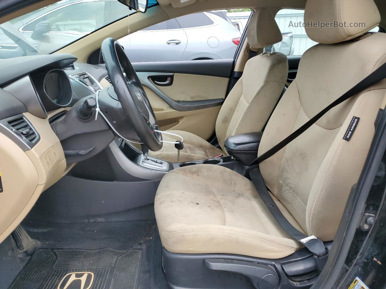 2012 Hyundai Elantra Gls Черный vin: KMHDH4AE9CU385594