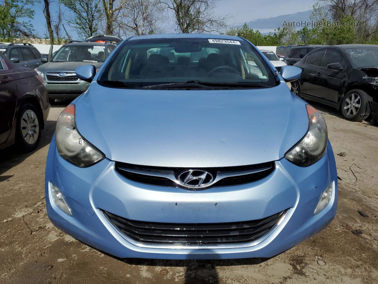 2012 Hyundai Elantra Gls Turquoise vin: KMHDH4AE9CU419615