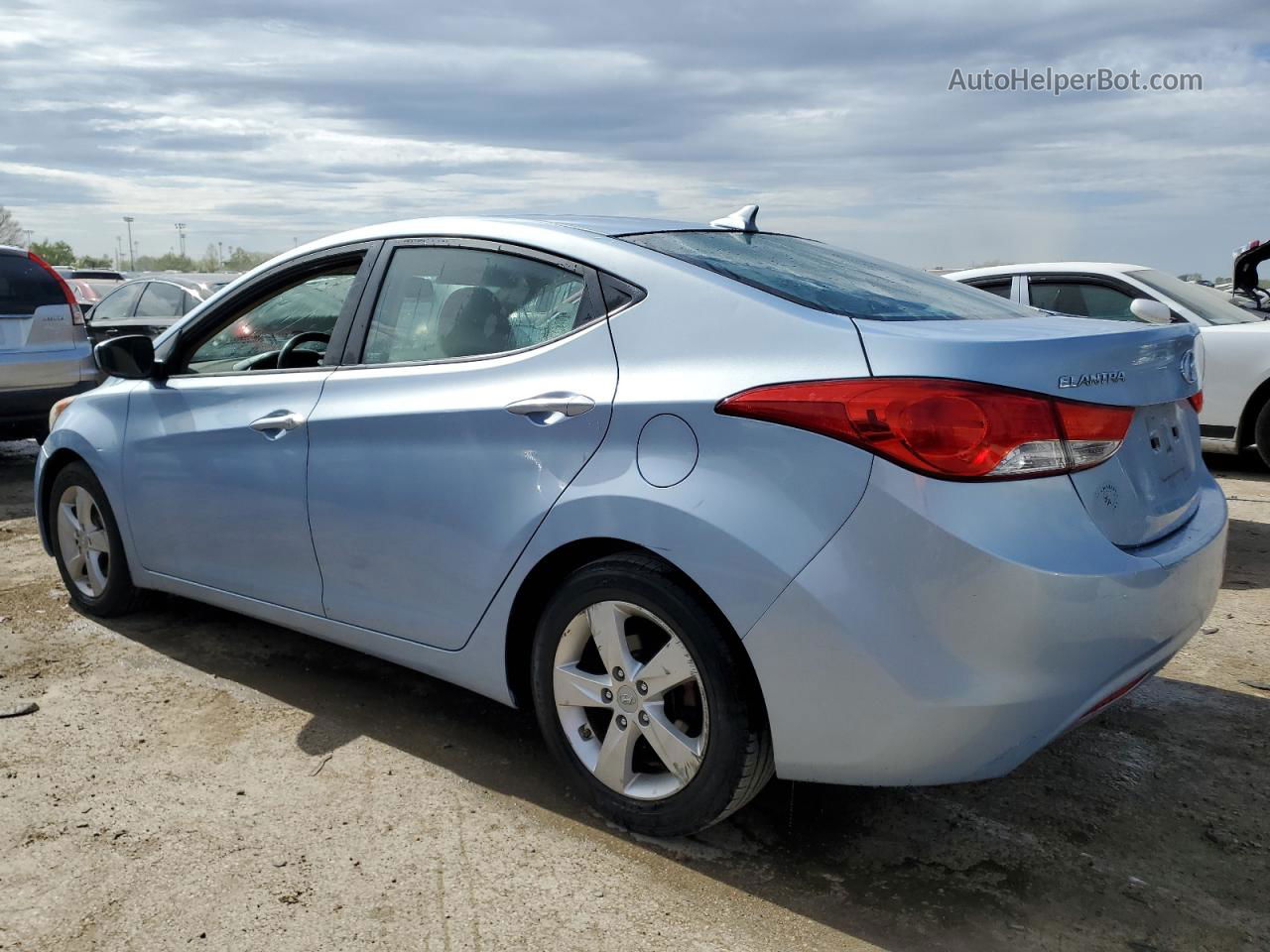 2012 Hyundai Elantra Gls Turquoise vin: KMHDH4AE9CU419615