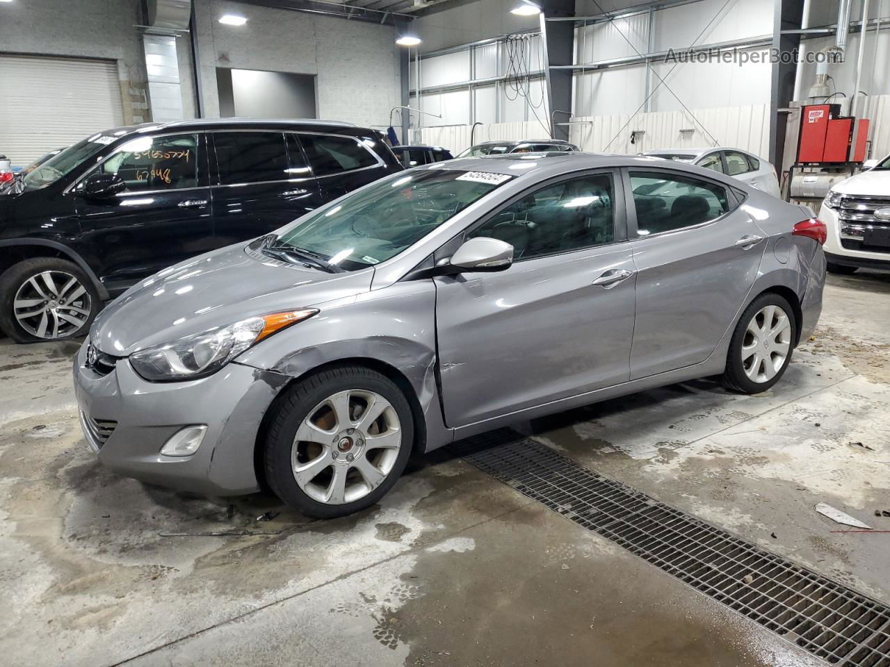 2012 Hyundai Elantra Gls Серый vin: KMHDH4AE9CU462223