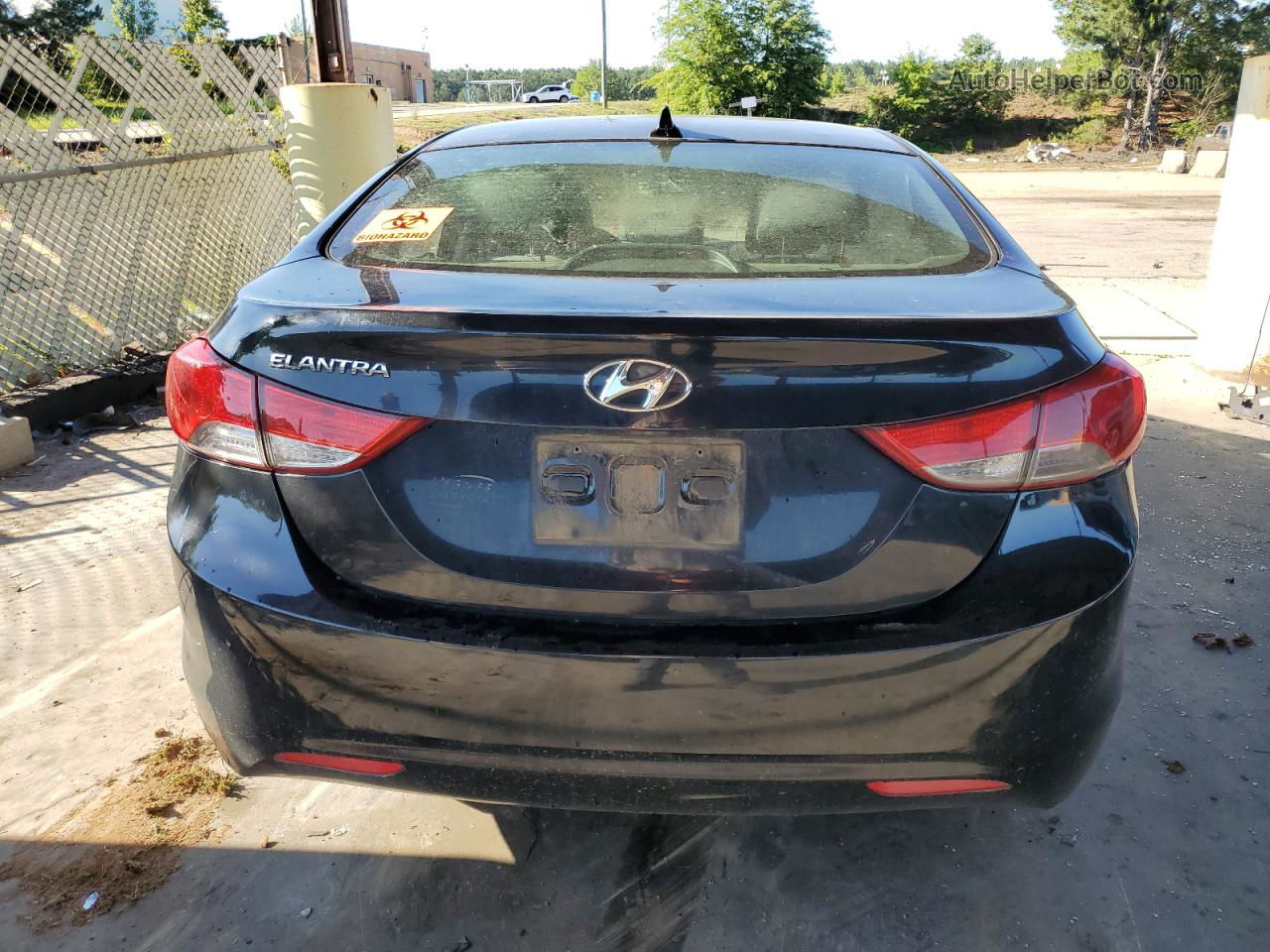 2013 Hyundai Elantra Gls Black vin: KMHDH4AE9DU002724