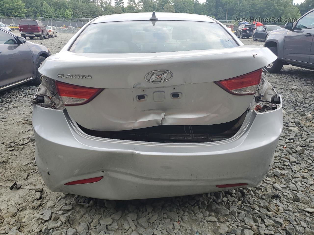 2013 Hyundai Elantra Gls Серебряный vin: KMHDH4AE9DU530571