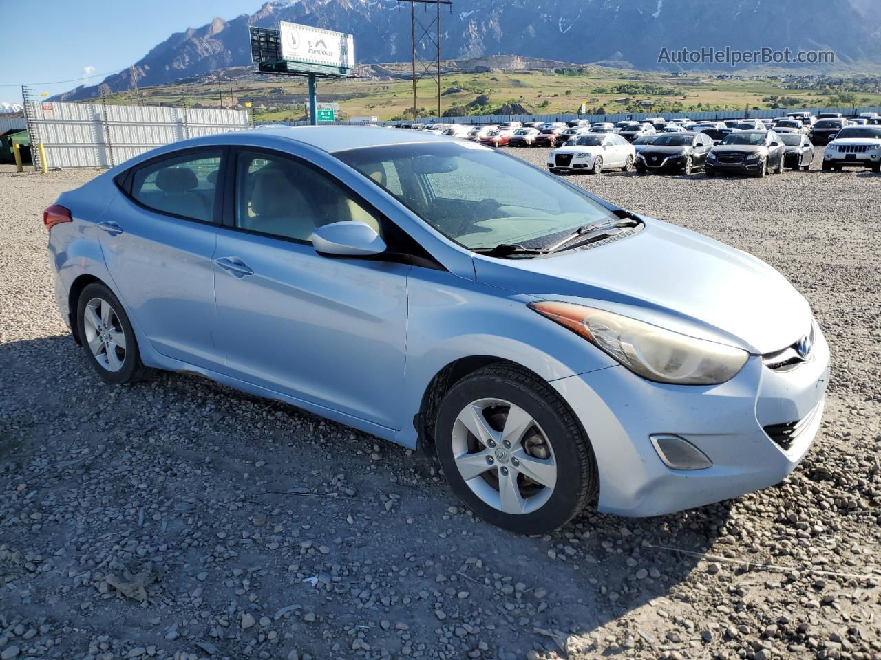 2013 Hyundai Elantra Gls Синий vin: KMHDH4AE9DU541909