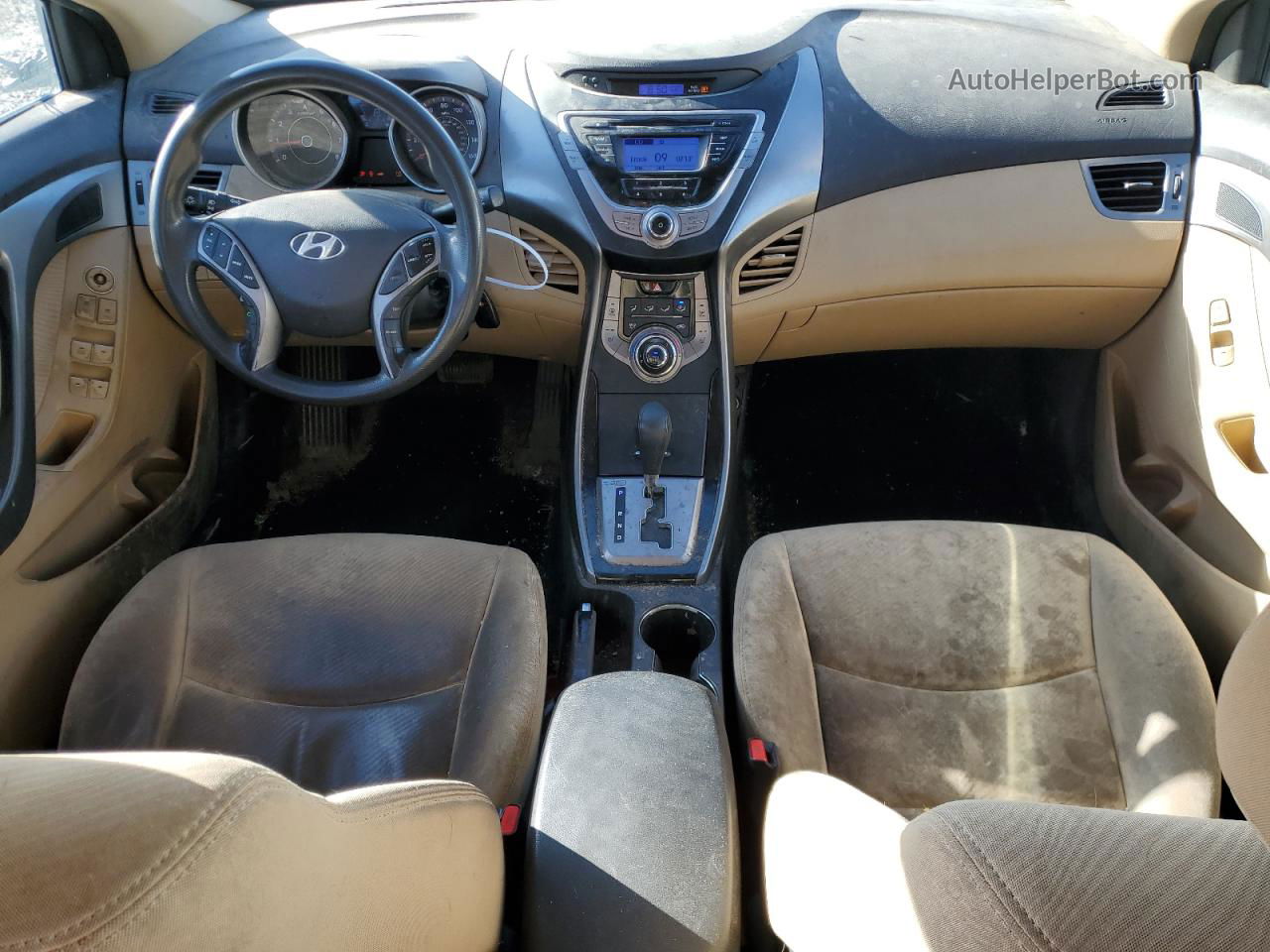 2013 Hyundai Elantra Gls Синий vin: KMHDH4AE9DU541909