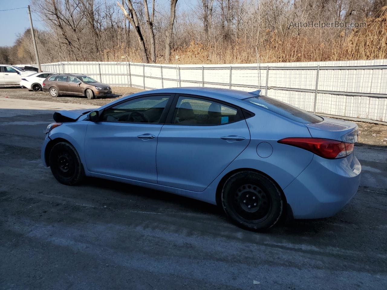 2013 Hyundai Elantra Gls Blue vin: KMHDH4AE9DU555910