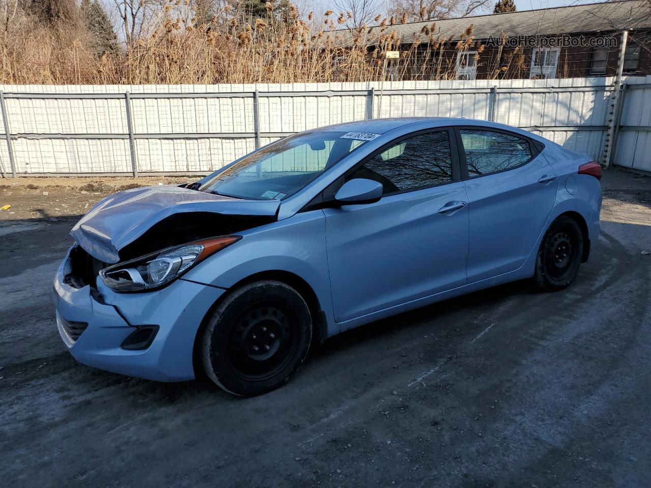 2013 Hyundai Elantra Gls Blue vin: KMHDH4AE9DU555910