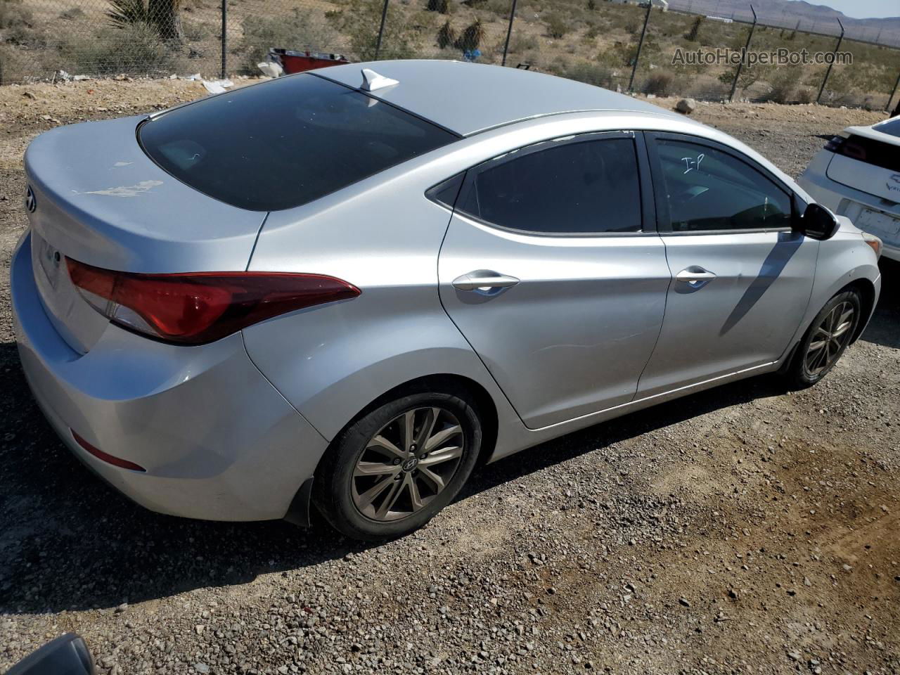 2014 Hyundai Elantra Se Silver vin: KMHDH4AE9EU174009