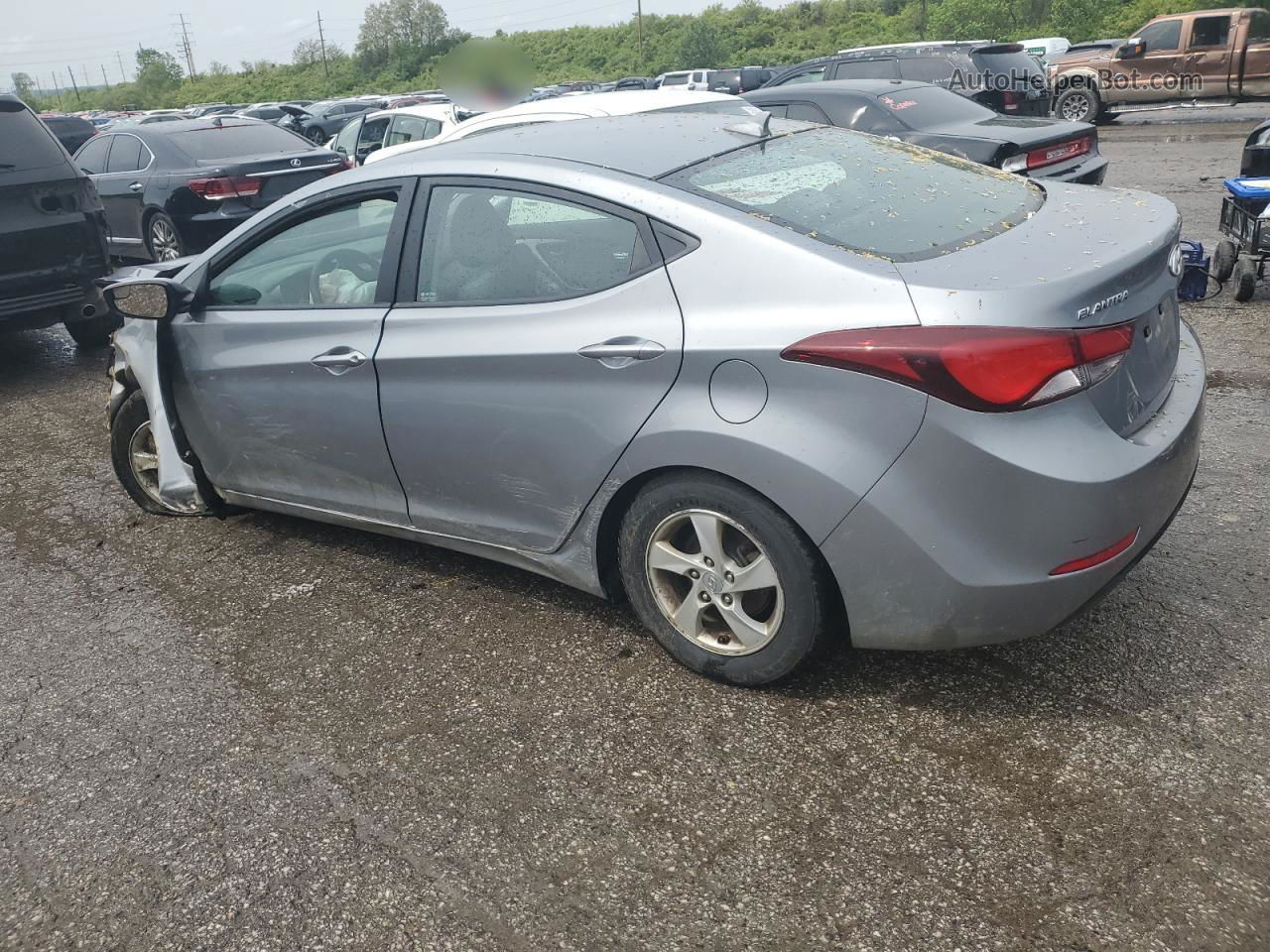 2014 Hyundai Elantra Se Gray vin: KMHDH4AE9EU198245