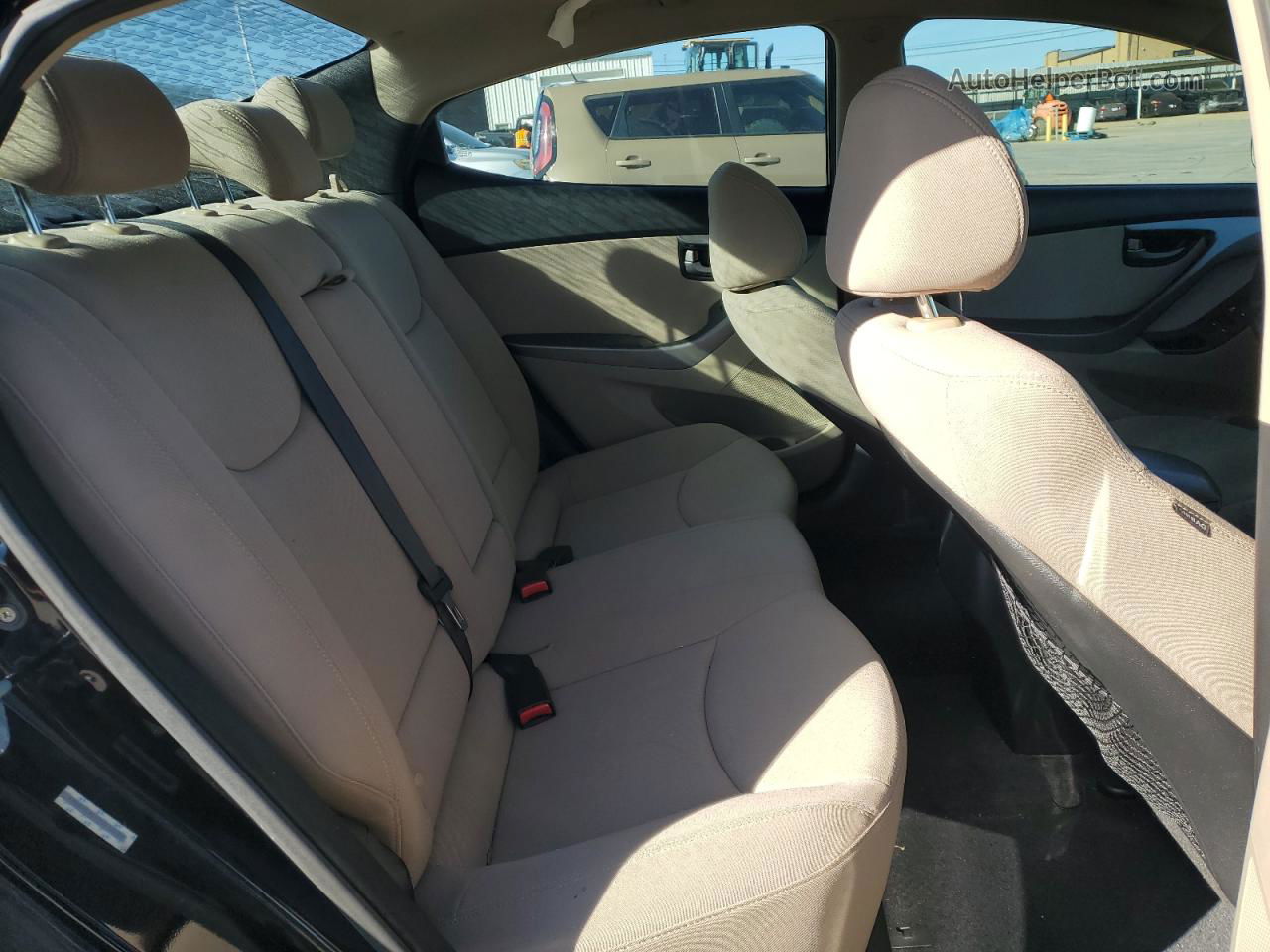 2014 Hyundai Elantra Se Черный vin: KMHDH4AE9EU210605