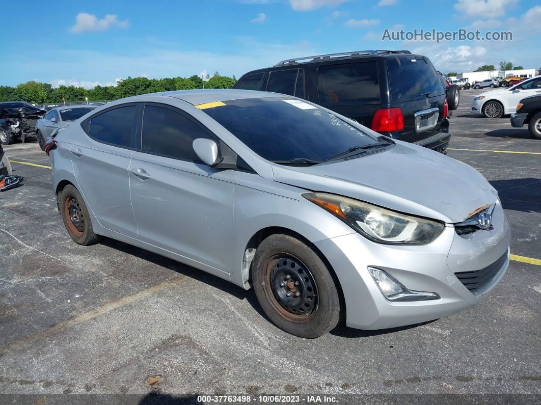 2016 Hyundai Elantra Se Серебряный vin: KMHDH4AE9GU487967