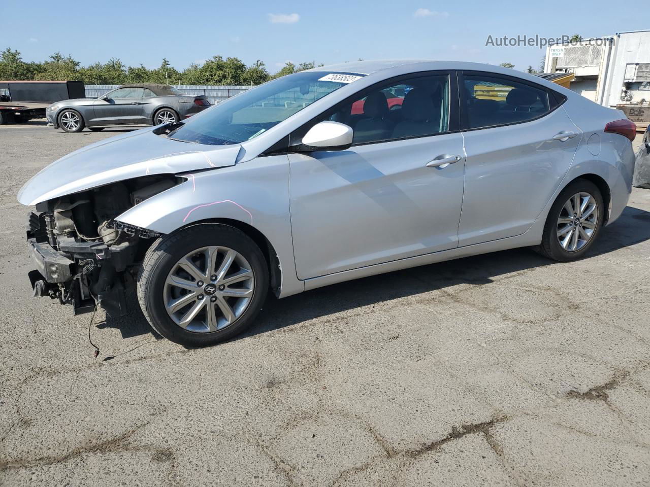 2016 Hyundai Elantra Se Silver vin: KMHDH4AE9GU488018